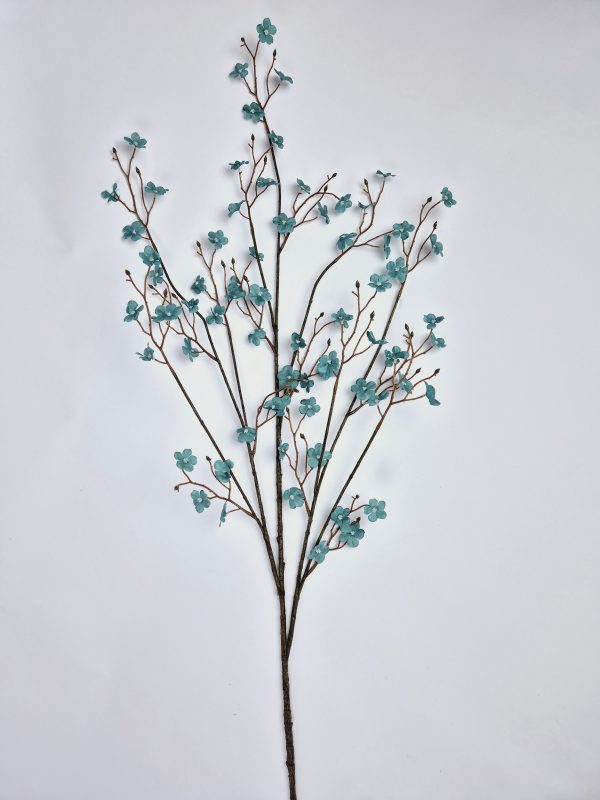Mini daisy branch Finn turquoise 133cm