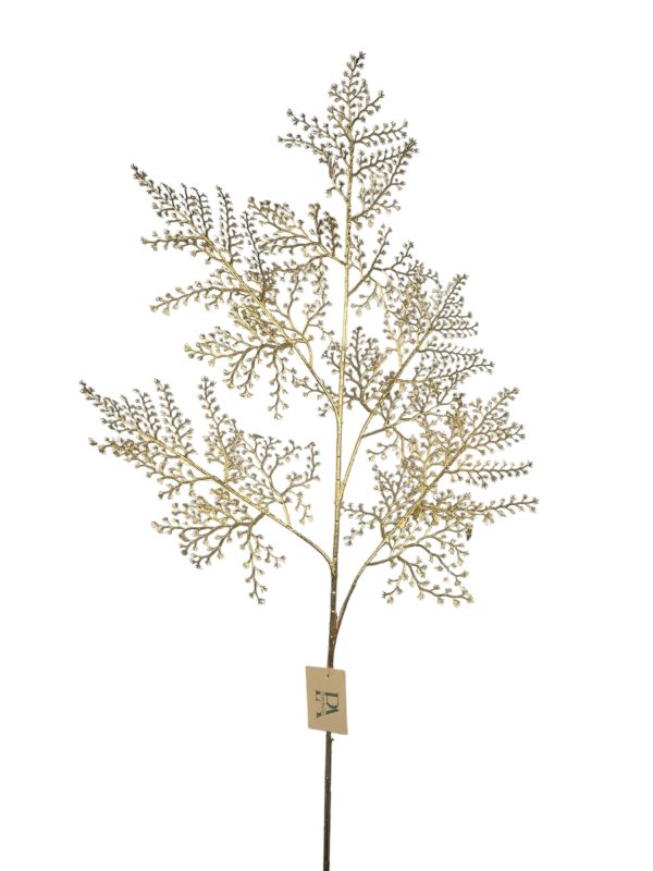 Leather Leaf, Gold, 87cm