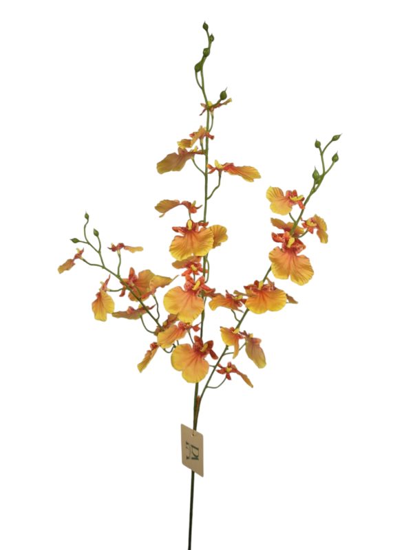 Oncidium orchidee, Orange/Yello, 81cm  (Leverbaar augstus)