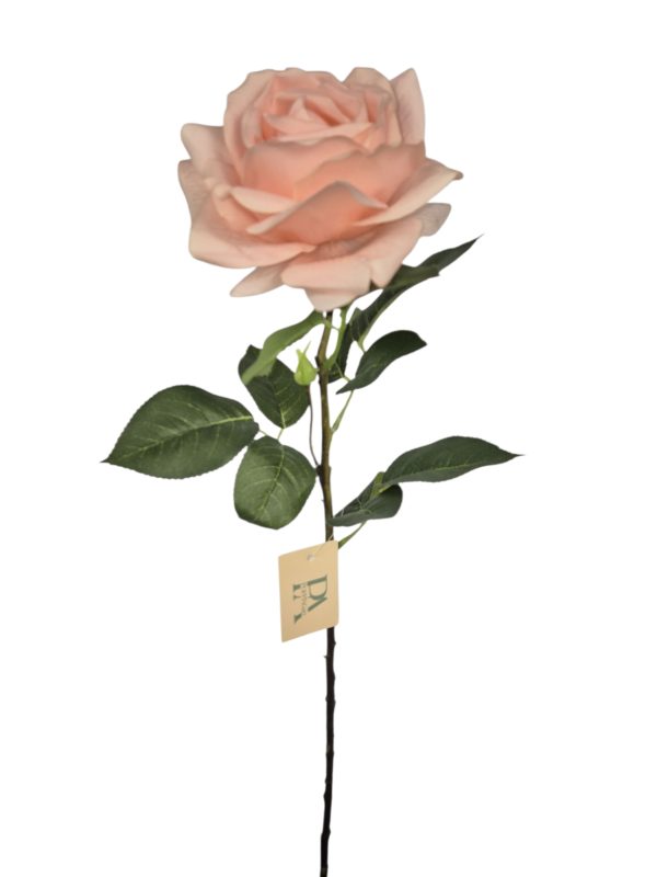 Rose, Real Touch, Pink, 64cm (leverbaar eind oktober)