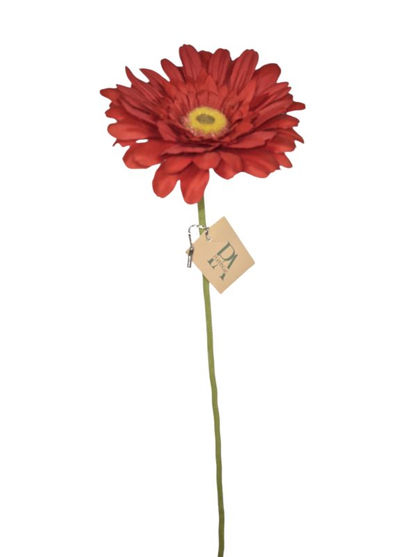 Gerbera, Red, 63cm