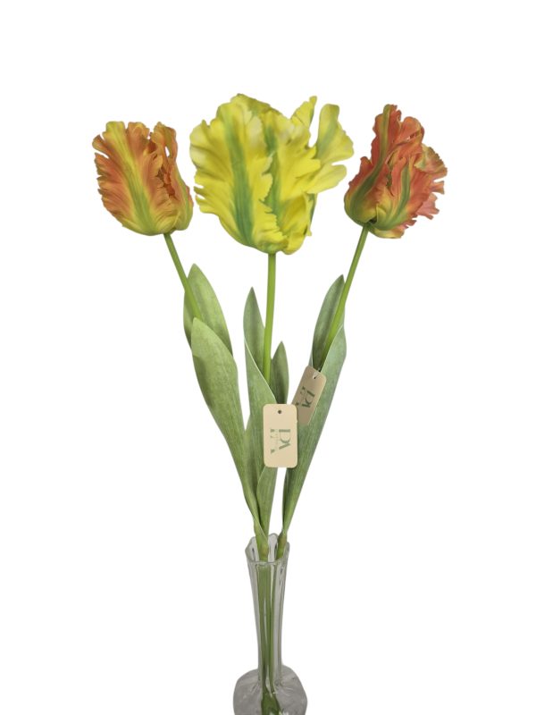 Tulip, Real touch, Orange Mix 8/8/8, 70cm.